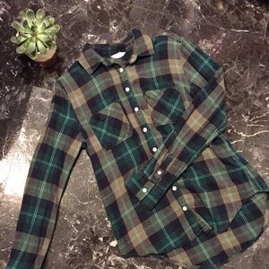2 FOR 10 ❗️Green Aeropostale flannel shirt